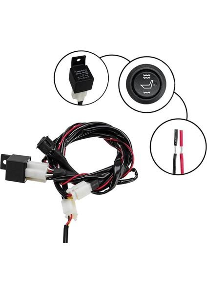 Internet 25W 12V Evrensel Motosiklet Atv Koltuk Isıtmalı Yastık Kış Isıtıcı Su Geçirmez Ped Isıtma Pedi Mat (Yurt Dışından)