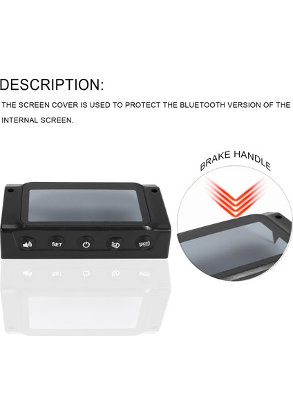 Kugoo S1 S2 S3 8-Inç Scooter Için LCD Monitör Kapağı Hızlandırıcı Fren Kolu ile LED Lamba Kapağı (Yurt Dışından)
