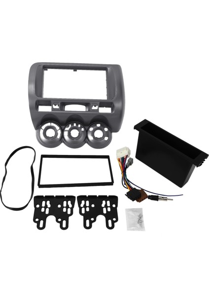 Honda Jazz City Için Radyo Fasya Bir Din DVD Stereo CD Paneli Montaj Kurulum Kiti Trim Çerçeve Çerçeve (Yurt Dışından)
