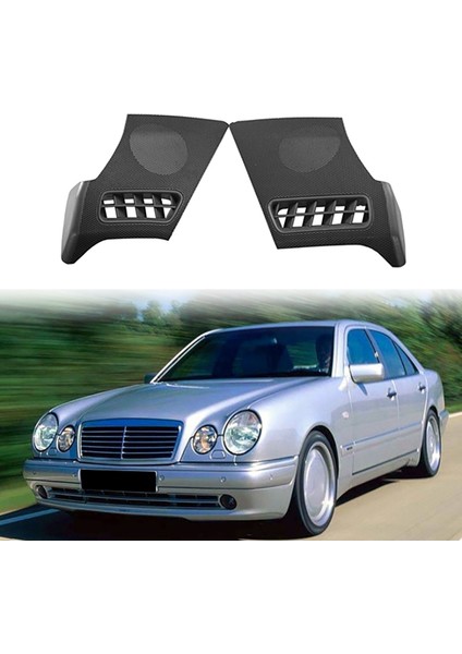 Internet Araba Dash Kurulu R + L Yan Hava Firar Hoparlör Izgara Kapağı Mercedes Benz Için W210 E-Class E320 E430 E55 1996-2002 (Yurt Dışından)