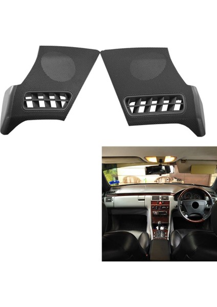 Internet Araba Dash Kurulu R + L Yan Hava Firar Hoparlör Izgara Kapağı Mercedes Benz Için W210 E-Class E320 E430 E55 1996-2002 (Yurt Dışından)