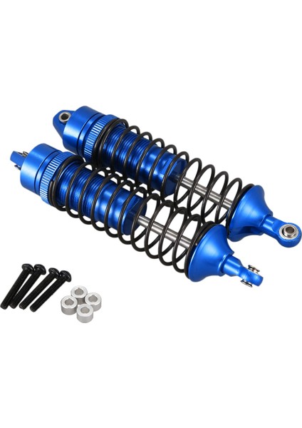 2 Adet 110MM Metal Arka Amortisör Bağlantısı 1/10 Rc Traxxas Tırmanma Araba Modeli Kamyon Mavi (Yurt Dışından)