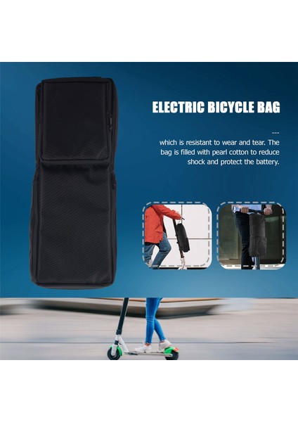 Elektrikli Bisiklet Scooter Pil Çantası Bisiklet Ön E-Bisiklet Su Geçirmez Depolama Bisiklet Çantası Bisiklet Parçası Bisiklet Çantası 45X16X7CM (Yurt Dışından) fırsatları