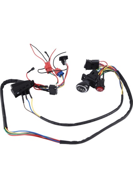 Çocuklar Için Elektrikli Araba Dıy Modifiye Teller ve Anahtar Kiti, Çocuklar Için Elektrikli Araba 4WD Binilen Oyuncaklar Aksesuarları Tek Hat (Yurt Dışından) modelleri