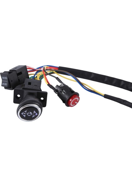 Çocuklar Için Elektrikli Araba Dıy Modifiye Teller ve Anahtar Kiti, Çocuklar Için Elektrikli Araba 4WD Binilen Oyuncaklar Aksesuarları Tek Hat (Yurt Dışından) fırsatları