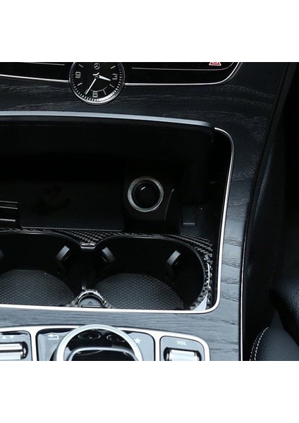 Mercedes Benz Için W205 C Sınıfı C180 C200 C300 Glc Aksesuarları Karbon Fiber Araba Iç Bardak Tutucu Çerçeve Trim Çıkartmalar (Yurt Dışından) modelleri
