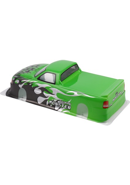 1/10 Rc Araba Venom T-10 Pvc Boyalı Gövde Kabuğu 1/10 Rc Araba Kamyonet Genişliği 205MM Dingil Mesafesi 255MM, Yeşil (Yurt Dışından)