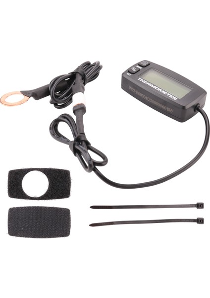Motosiklet Dirtbike Atv Için Sensör RL-TS002 ile Dijital LCD Motor Sıcaklık Göstergesi Aşırı Sıcaklık Uyarısı (Yurt Dışından)