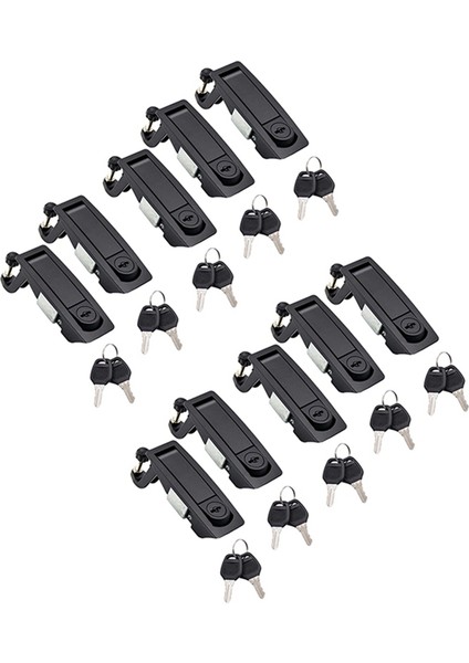 10 Adet Sıkıştırma Mandalı Gömme Kolu Mandalı Kilidi Deniz Araba Rv Kapı El Kilidi Ayarlanabilir Kolu Sürgüler Kalınlığı: 1-5mm (Yurt Dışından)