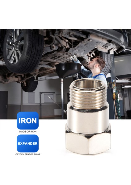Ayarlanabilir Gaz Akış Ekleri ile Evrensel O2 Oksijen Sensörü Kısıtlayıcı Bağlantısı Cel Fix Bung M18 x 1.5 Oksijen Sensörü Aracı Bung (Yurt Dışından)