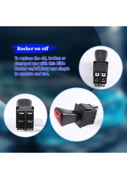 Ileri-Stop-Geri Dpdt 6pin Mandallı Slayt Rocker Anahtarı KCD4-604-6P Araba Anahtarı (Yurt Dışından) indirimleri