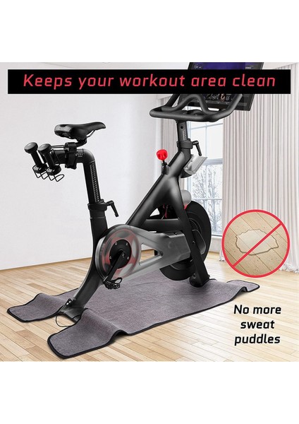 Egzersiz Bisikleti Mat Havlusu - Makinede Yıkanabilir Bisiklet Koruması - Peloton Mat ile Uyumlu Emici Bisiklet Aksesuarları (Yurt Dışından) fırsatları