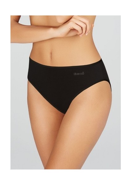 Basic Slip 2'Li Pamuklu Likralı Külot Siyah Renkli