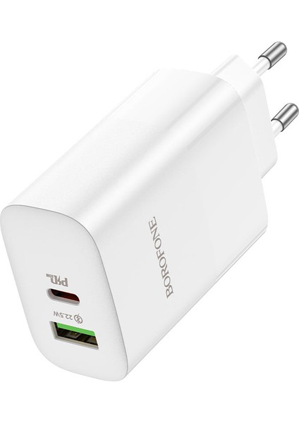 Şarj Kafa 65W Usb-C Pd ve 22.5W Usb-A iPhone 15 Serisi Uyumlu Şarj Başlık Seyahat ve Duvar Şarj Cihazı Type-C Girişli Tüm Cihazlara Uyumludur BN10