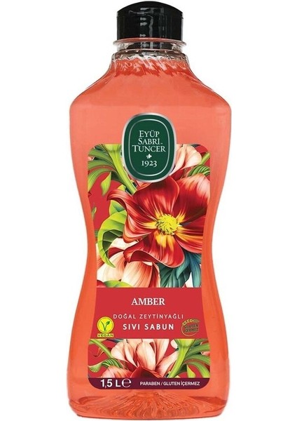 Doğal Zeytinyağlı Sıvı Sabun Amber 1500 ml x 3 Adet modelleri
