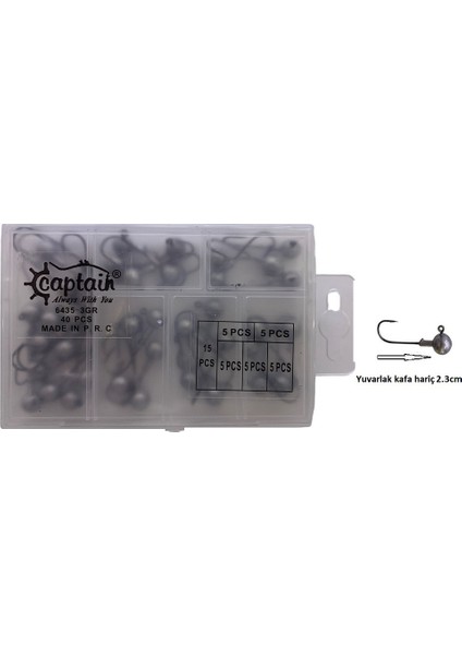 6435 Compact Eco Kutulu Jig Head Seti 3gr 40 Adet