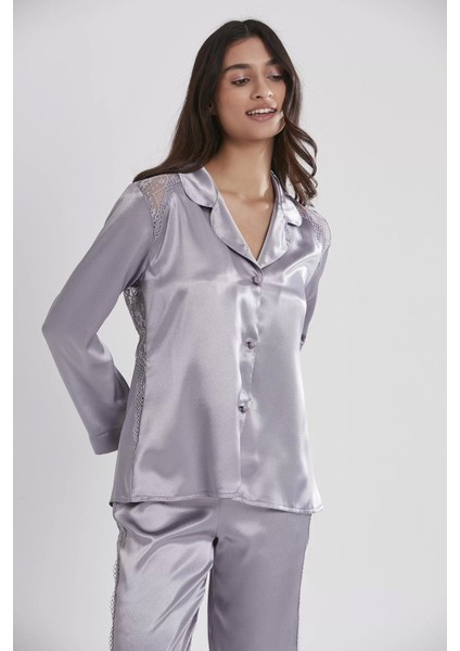 Pierre Cardin 1438 Saten Dantelli Pijama Takımı fiyatları