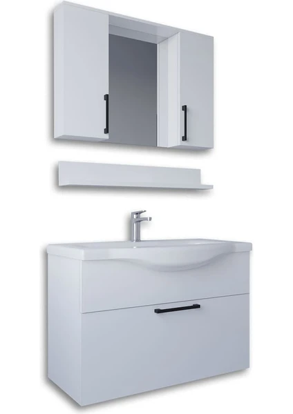 Teta Home Eko 80 Cm Mdf Banyo Dolabı Seti