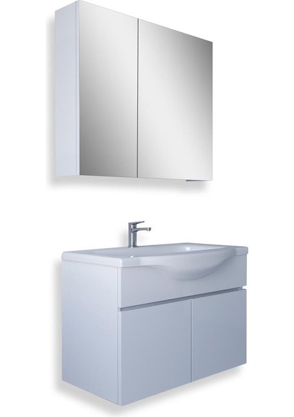 Kahire 80 Cm Mdf Banyo Dolabı Seti