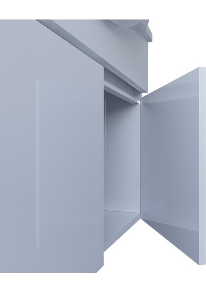 Kahire 80 Cm Mdf Banyo Dolabı Seti