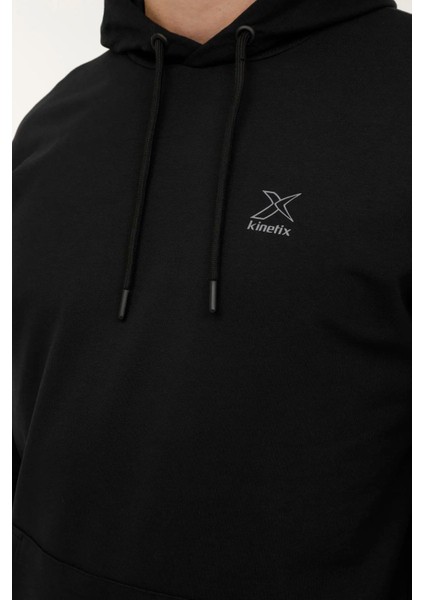 M-SN88 Bsc Hoodıe 3pr Siyah Erkek Kapsonlu Sweatshirt