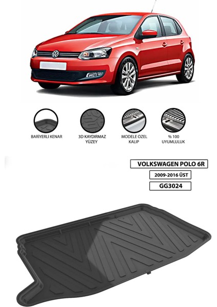Volkswagen Polo 6r 2009-2016 Üst Bagaj Havuzu