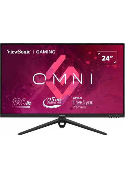 ViewSonic VX2428 24” 180Hz 0.5ms HDMI DP HDR10 FreeSync Premium Fast IPS FHD Gaming Monitör