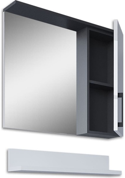 Eko 65 cm Mdf Banyo Aynalı Üst Dolap