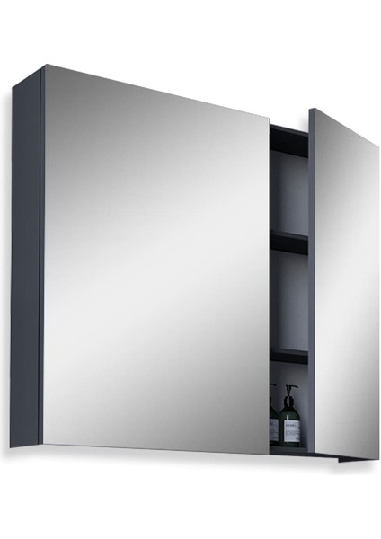 Madrid 80CM Mdf Banyo Aynalı Üst Dolap fiyatları