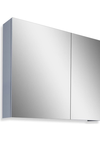 Madrid 80CM Mdf Banyo Aynalı Üst Dolap