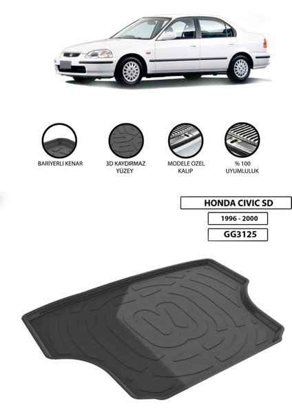 Honda Cıvıc Sd 1996-2000 Bagaj Havuzu