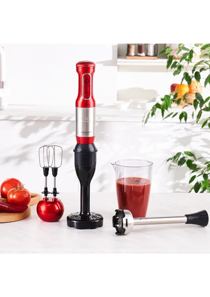 Mastermaid Prosteel Hand Blender Imperial Red Inox 1500 W