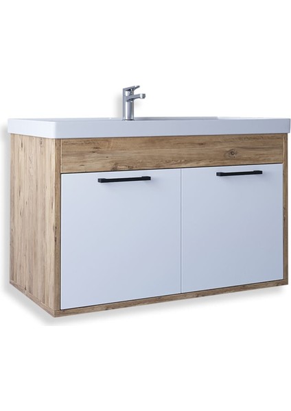 Lizbon 80 Cm Mdf Banyo Lavabolu Alt Dolap