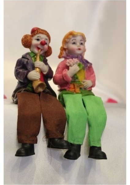 El Işi Seramik Biblo Heykel Buket Çiçek