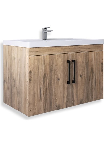 Yalova 65 cm Mdf Banyo Lavabolu Alt Dolap