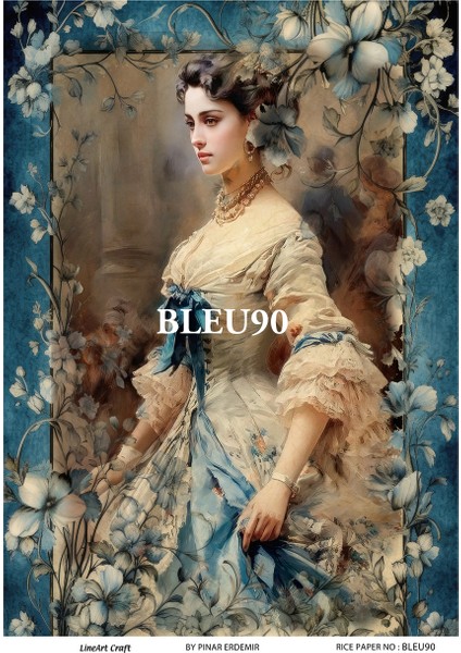 Pirinç Dekopaj Kağıdı LA-BLUE90