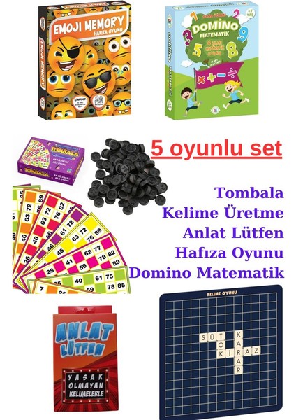 Yılbaşı Eğlencesi Oyunları- Tombala, Kelime Oyunu, Anlat Lütfen, Hafıza Oyunu (Emoji Memory) Tonbala
