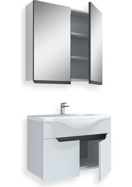 Meksika 65CM Mdf Banyo Dolabı Seti