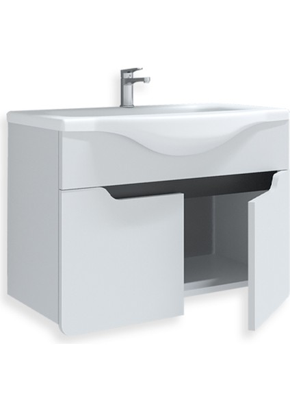 Teta Home Meksika 55 cm Mdf Banyo Lavabolu Alt Dolap