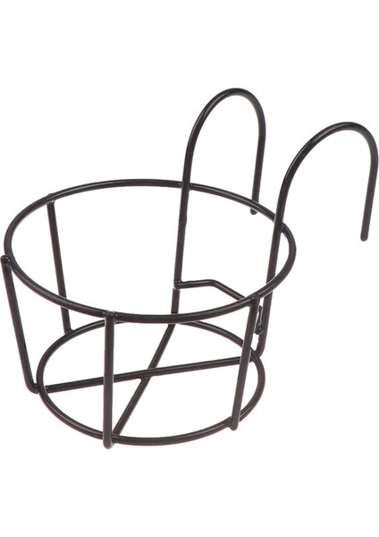 Bahçe Asılı Bitki Demir Raflar Balkon Yuvarlak Saksı Rafı Korkuluk Çit Mj (Yurt Dışından)
