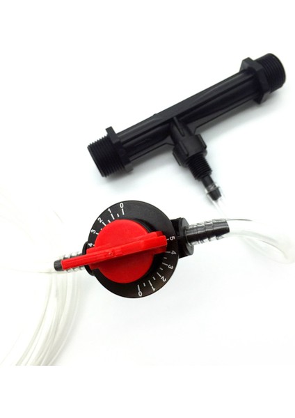 Venturi Tüpü Su Akış Kontrol Filtresi-2 x Venturi Tüpü 2 x Sulama Suyu Hortumu 2 x Akış Kontrol Anahtarı 2 x Metal Örgü Filtre-Siyah (Yurt Dışından)
