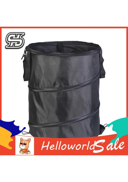 Helloworld Atık Kovası Katlanabilir Katlanabilir Plastik Yaprak Çanta Saplı (Yurt Dışından) fiyatları