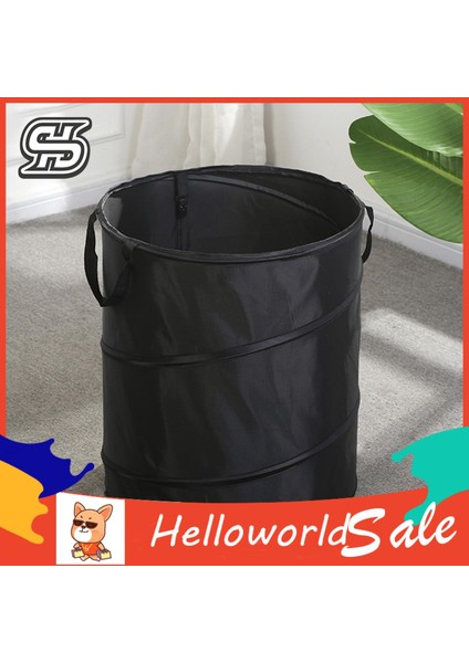 Helloworld Atık Kovası Katlanabilir Katlanabilir Plastik Yaprak Çanta Saplı (Yurt Dışından) fırsatları