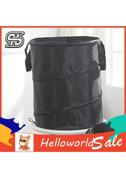 Helloworld Atık Kovası Katlanabilir Katlanabilir Plastik Yaprak Çanta Saplı (Yurt Dışından) indirimleri