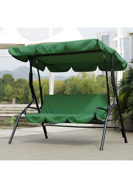 Avlu Bahçe Salıncağı Koltuk Kılıfı-1 x Salıncak Kanopi Kılıfı (190 x 132 x 15CM) 1 x Salıncak Koltuk Kılıfı (150 x 50 x 10CM)-YEŞIL (Yurt Dışından)