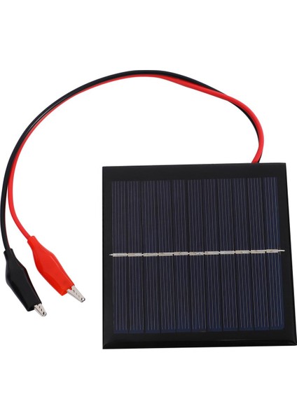 1W 5.5V Güneş Pili Epoksi Polikristalin Güneş Paneli + Şarj Için Klip 3.7V Sistemi LED Işık Çalışması 95*95MM (Yurt Dışından)