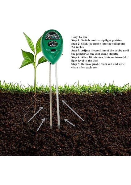 3 In 1 Çok Fonksiyonlu Dijital Ph Ölçer Toprak Nemi Monitörü Bahçe Bitkileri Için Güneş Işığı Test Cihazı Tarım Profesyonel Dijital Güneş Işığı Nem Ph Bahçe Toprak Test Cihazı (Yurt Dışından) fırsatları
