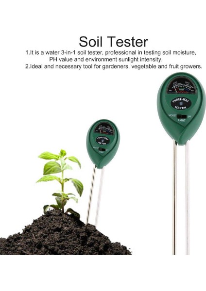 Bir Toprak Test Cihazı Noktası Ekran Ph Ölçer Nem Nem Güneş Işığı Test Cihazı Monitör Tarım Bitkileri Çiçekler Için (Yurt Dışından) modelleri