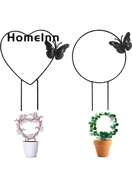 Homeınn Bitki Tırmanma Kafes Desteği Kararlı Aşk Kalp Şekli Yuvarlak Ücretsiz Asma Metal Destek (Yurt Dışından)