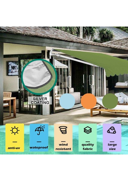 Veranda Için Tenteler-1 x Yelken Gölgesi-Turuncu (Yurt Dışından) modelleri